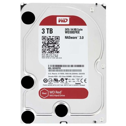 هارد دیسک اینترنال وسترن دیجیتال 3 ترابایت قرمز WD30EFRX