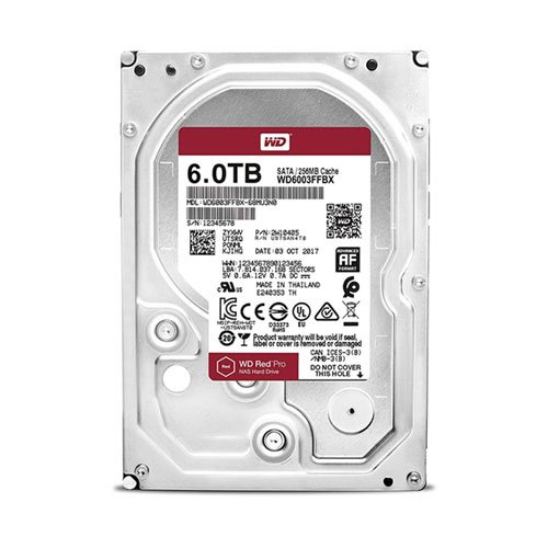 هارد دیسک اینترنال وسترن دیجیتال 6 ترابایت قرمز WD6003FFBX