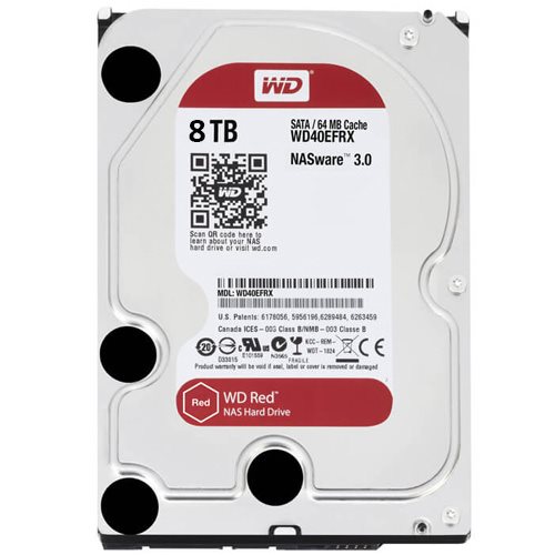 هارد دیسک اینترنال وسترن دیجیتال 8 ترابایت قرمز WD80EFZX