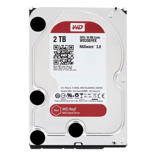 هارد دیسک اینترنال وسترن دیجیتال 2 ترابایت قرمز WD20EFRX