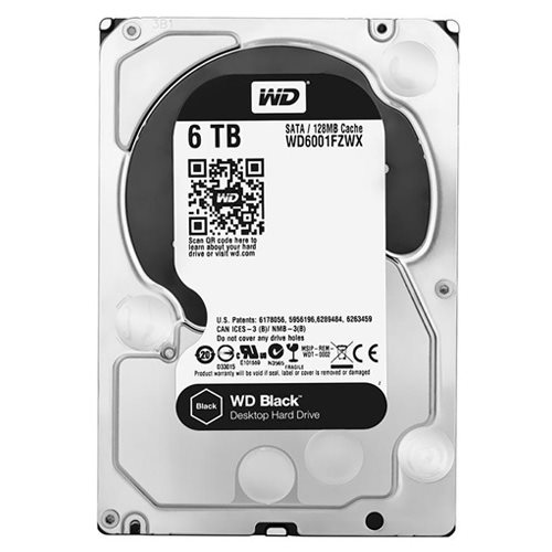 هارد دیسک اینترنال وسترن دیجیتال 6 ترابایت مشکی WD6003FZBX